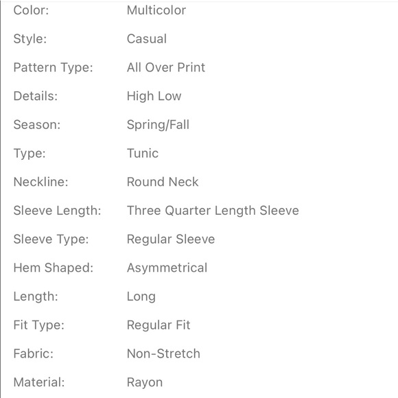 Plus Bell Sleeve High Low Hem Allover Print Top - Picture 5 of 6